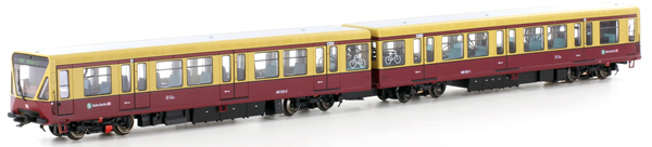 Kato HobbyTrain Lemke H305101 - German 2pc Diesel Railcar BR 480 S Bahn Berlin of the DB - Motorized